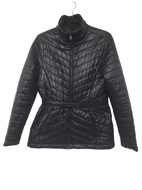The North Face Jackets & Blazers - The North Face Black Puffer Jacket Womens M Medium Full Zip Cinched Waist